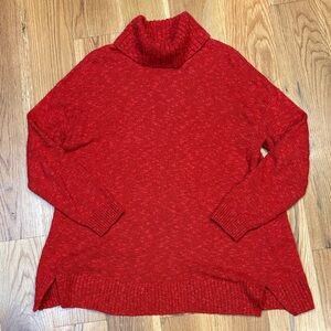 J. Jill Women's Red Cabin Tweed Sweater, Size Small